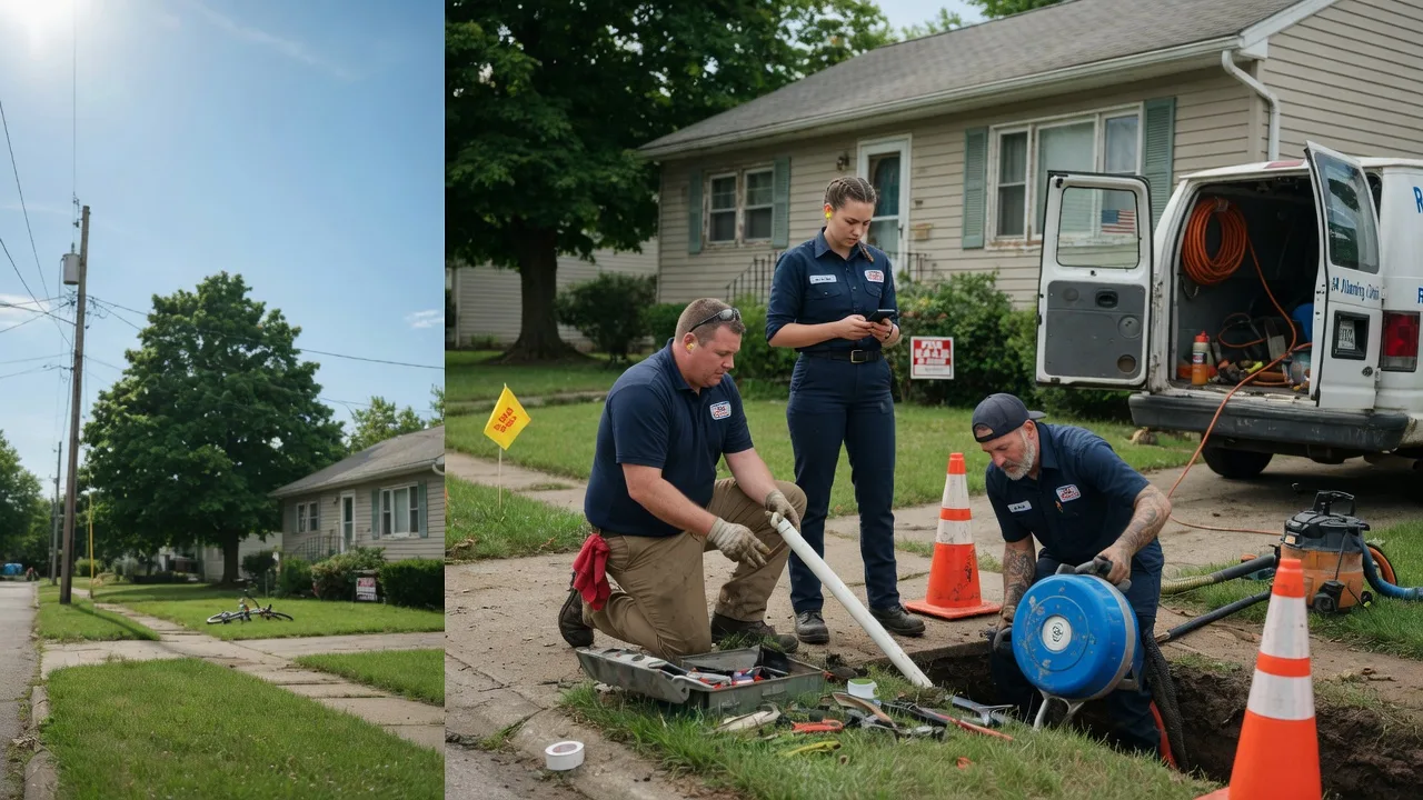 Sewer Line Repair in Saint Louisville, OH near me